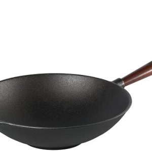Wok med trähandtag 30 cm 3,5 L