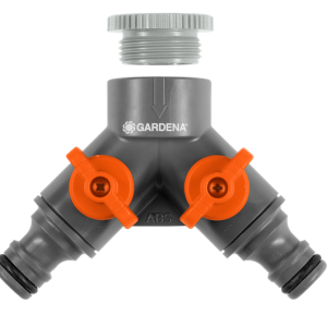 GARDENA 2-vägskran med adapter 1/2″-3/4″ 936-20