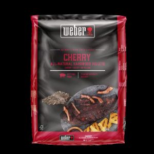 Weber® 3401050 – 100 % naturliga träpellets av körsbärsträ 8 kg Påse